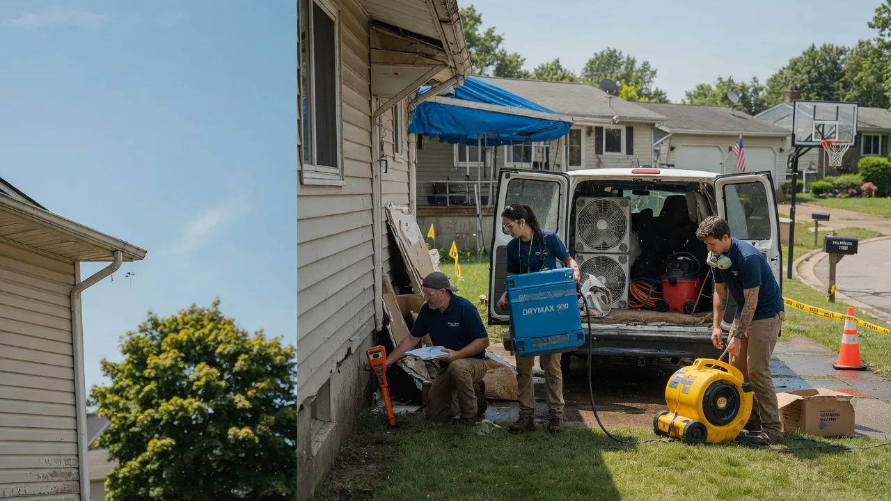Ceiling Leak Cleanup in Petersburg, MI near me